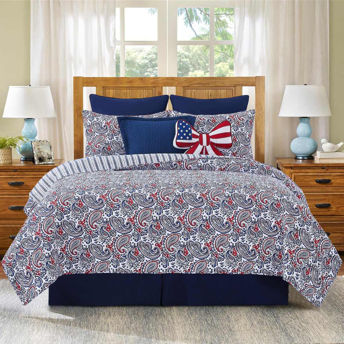 Americana Paisley Quilt Set King - Image 2