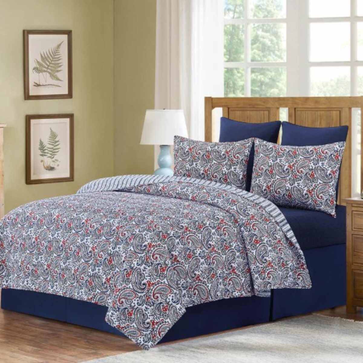 Americana Paisley Quilt Set Queen - Image 2