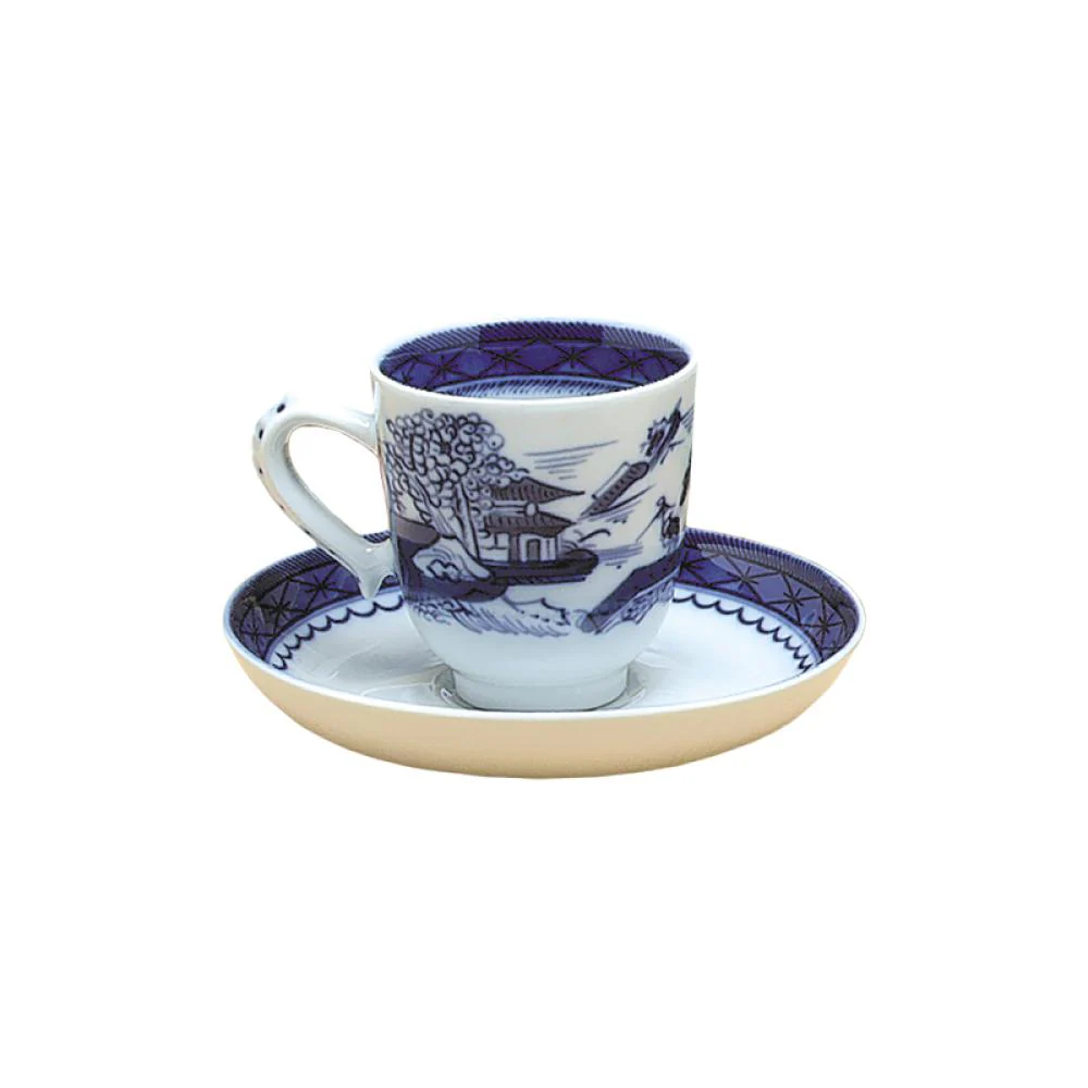 Blue Canton Cups & Saucers - Image 2