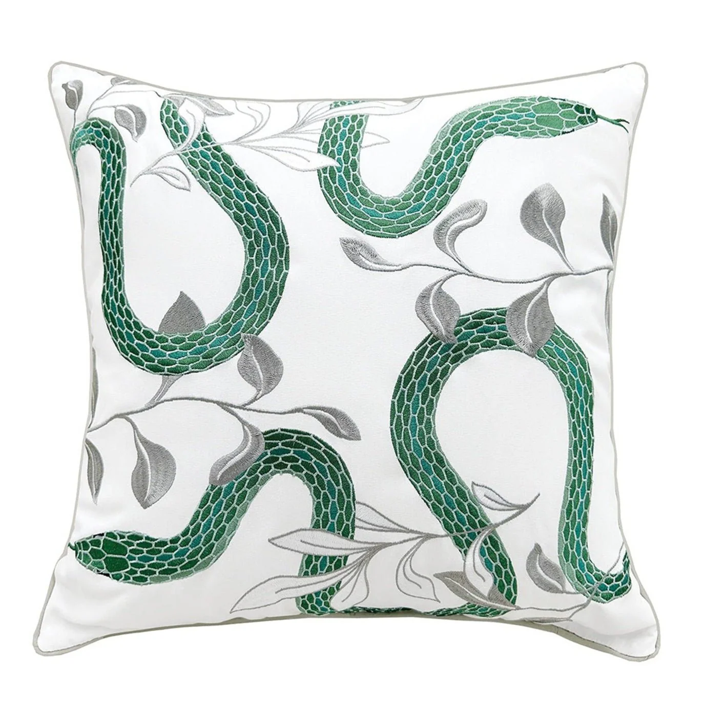 Garden Snake Indoor Outdoor Pillow