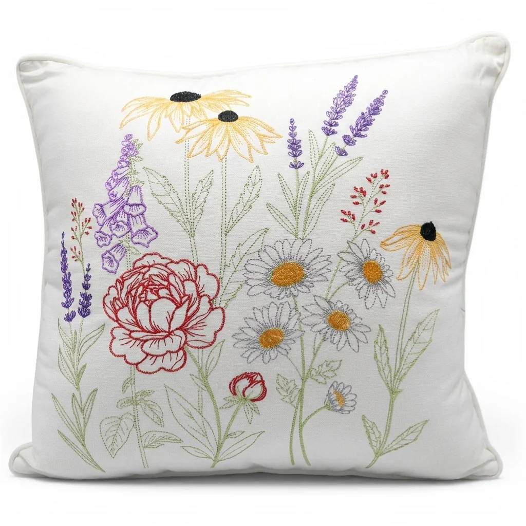 Embroidered Botanical Pillow - Mount Vernon Exclusive - Image 4