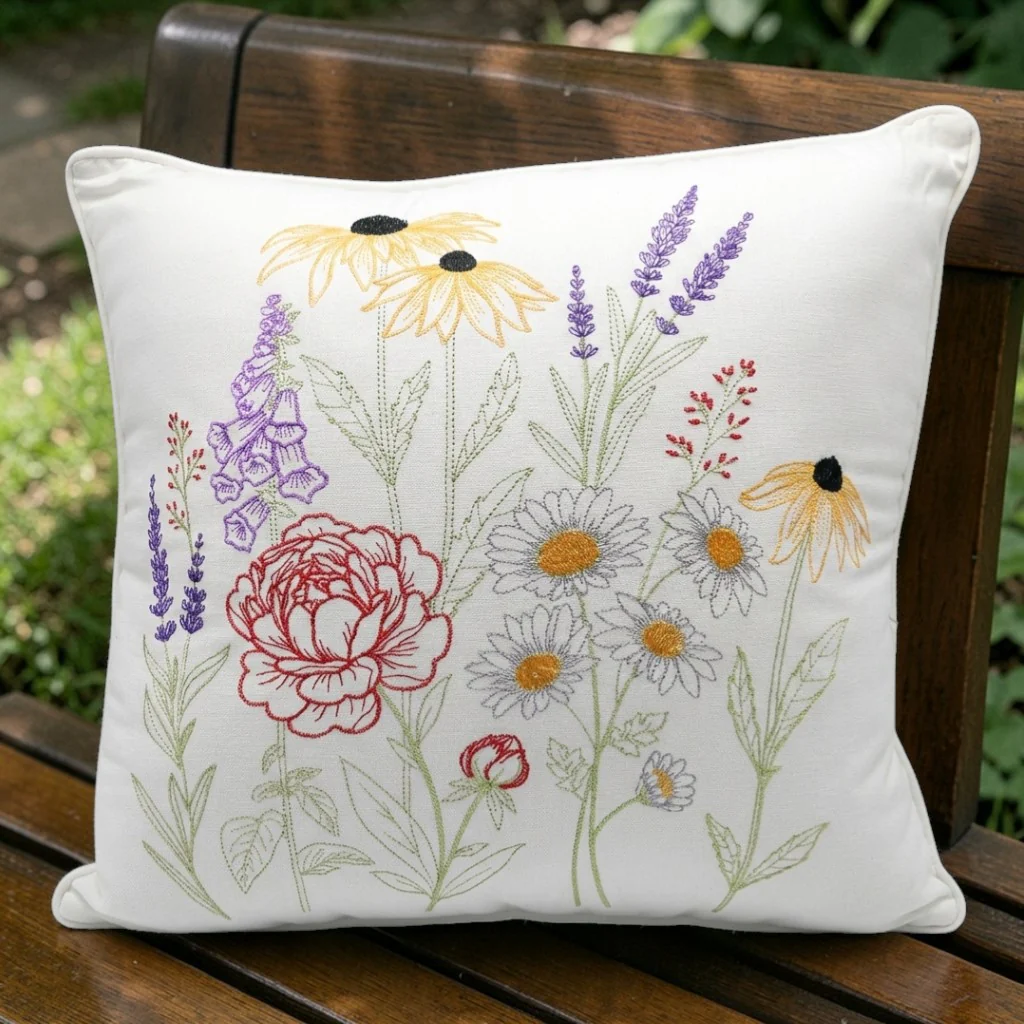 Embroidered Botanical Pillow - Mount Vernon Exclusive - Image 5