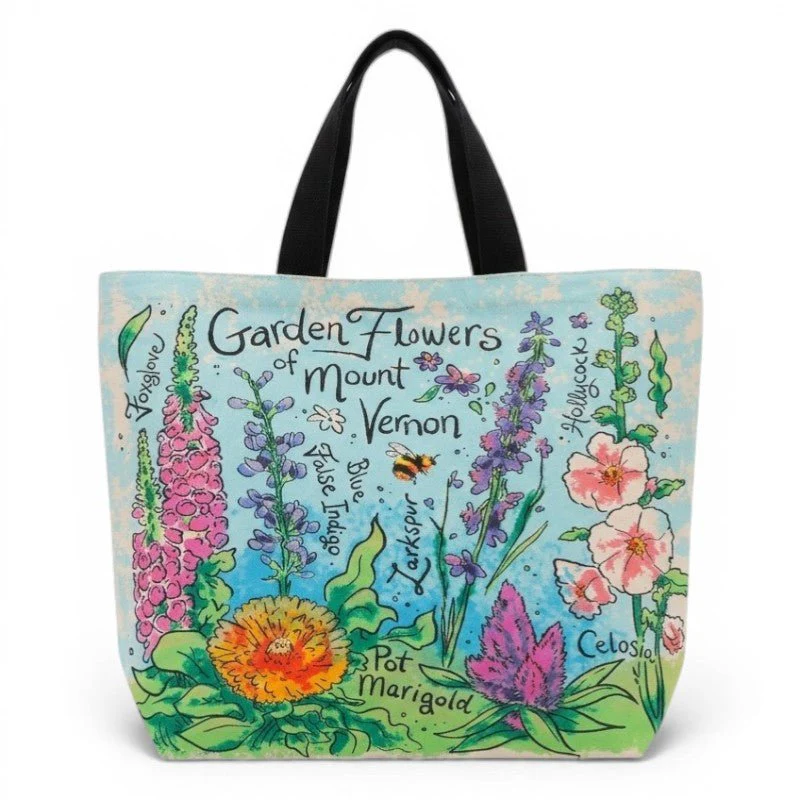 Mount Vernon Garden Flowers Tote Bag
