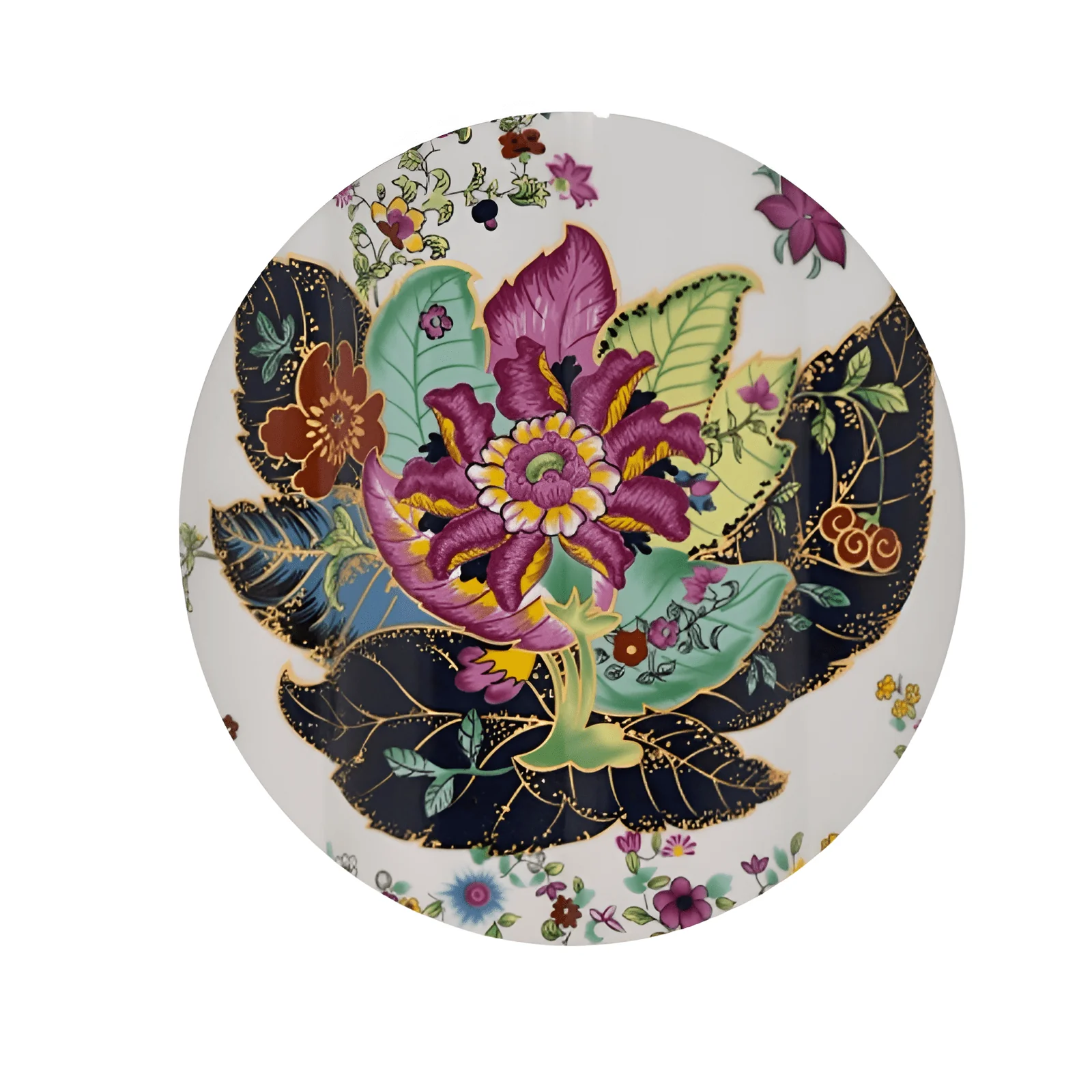 Porcelain Tobacco Leaf Scallops Jar Lamp - Image 4