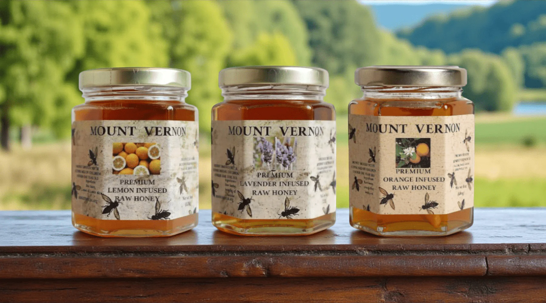 Mount Vernon Lemon Infused Raw Honey - Image 3