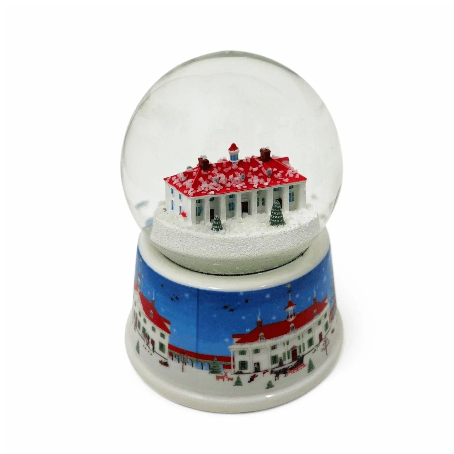 Mount Vernon Folk Art Snow Globe - Image 2