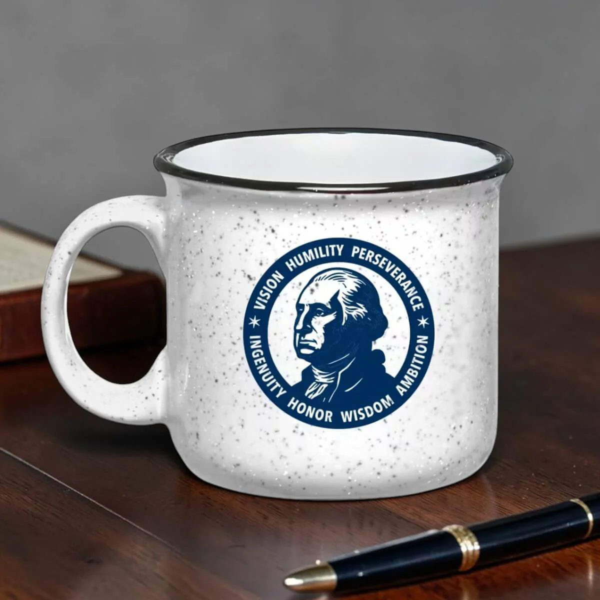 George Washington Seven Attributes Campfire Mug - Image 2