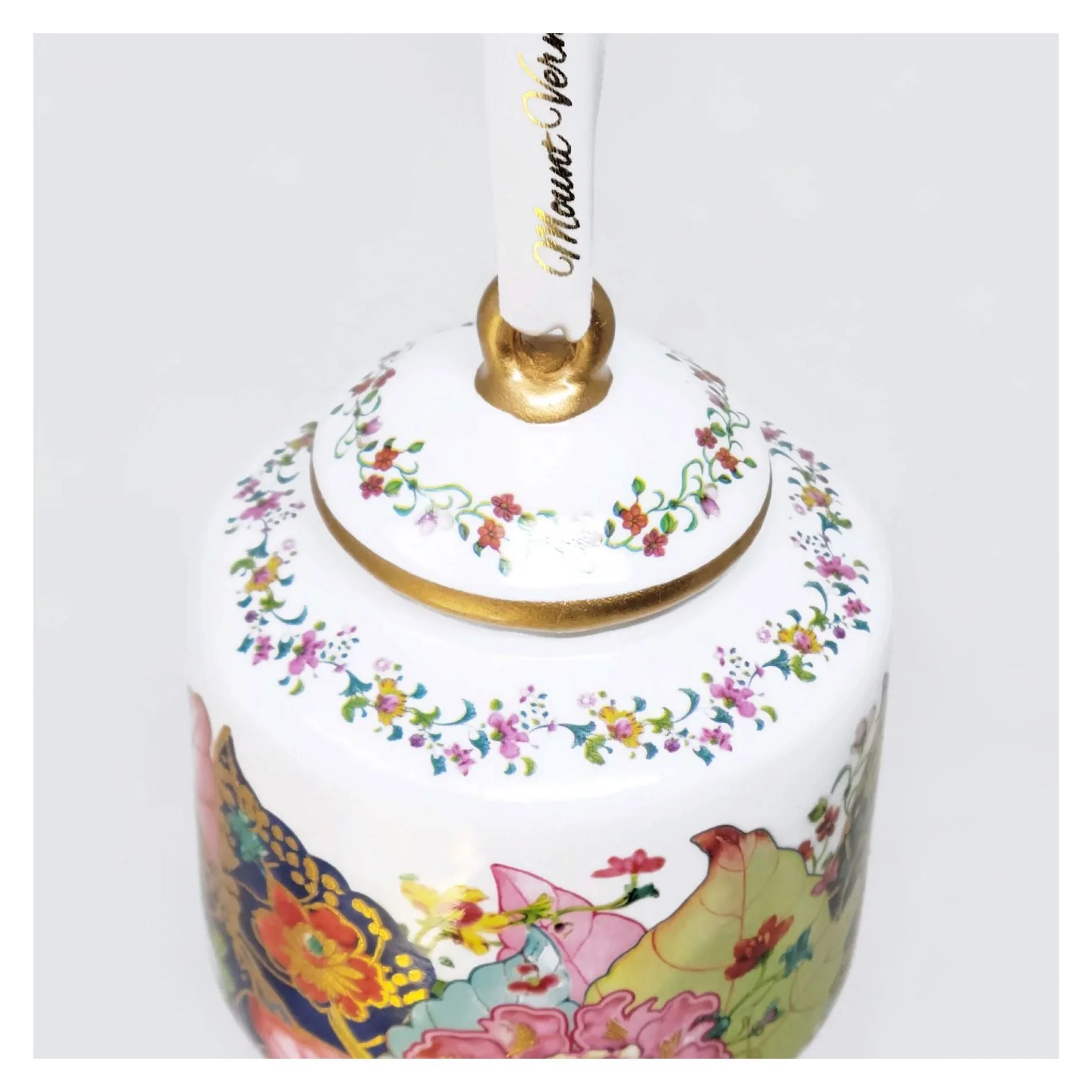 MV Ornament Collection - Porcelain Tobacco Leaf Cylinder - Image 4