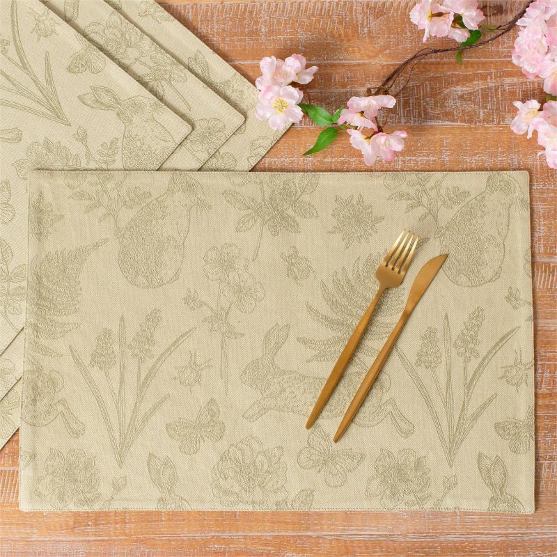 Rabbit and Fern Jacquard - Placemat