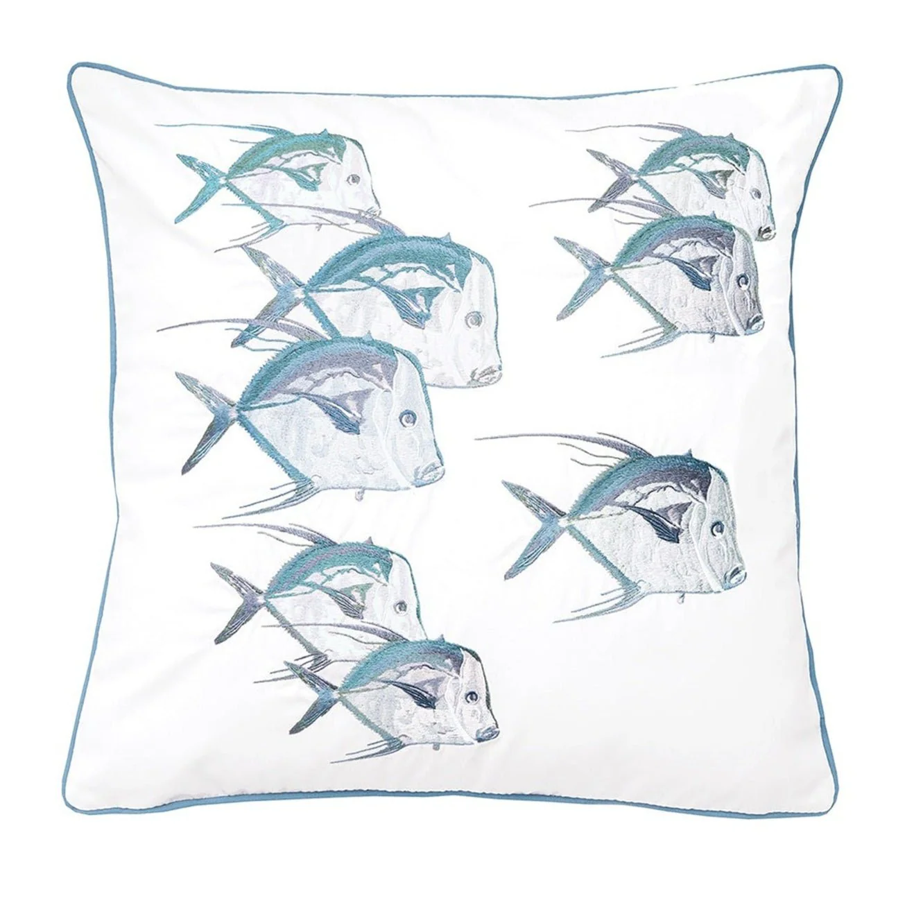 Seaglass Fish Pillow- Indoor/Outdoor Pillow