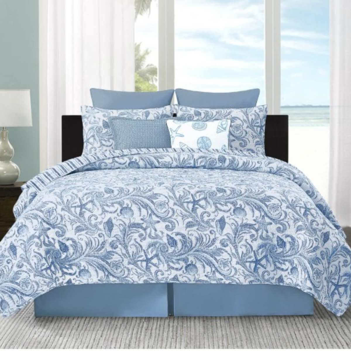 Tidal Waves Quilt Set Queen