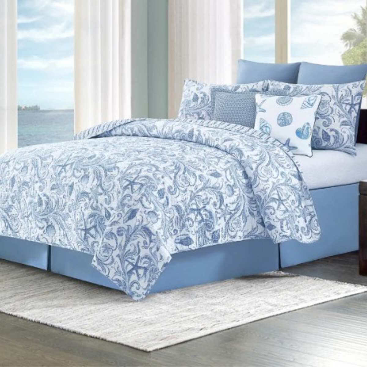 Tidal Waves Quilt Set Queen - Image 2
