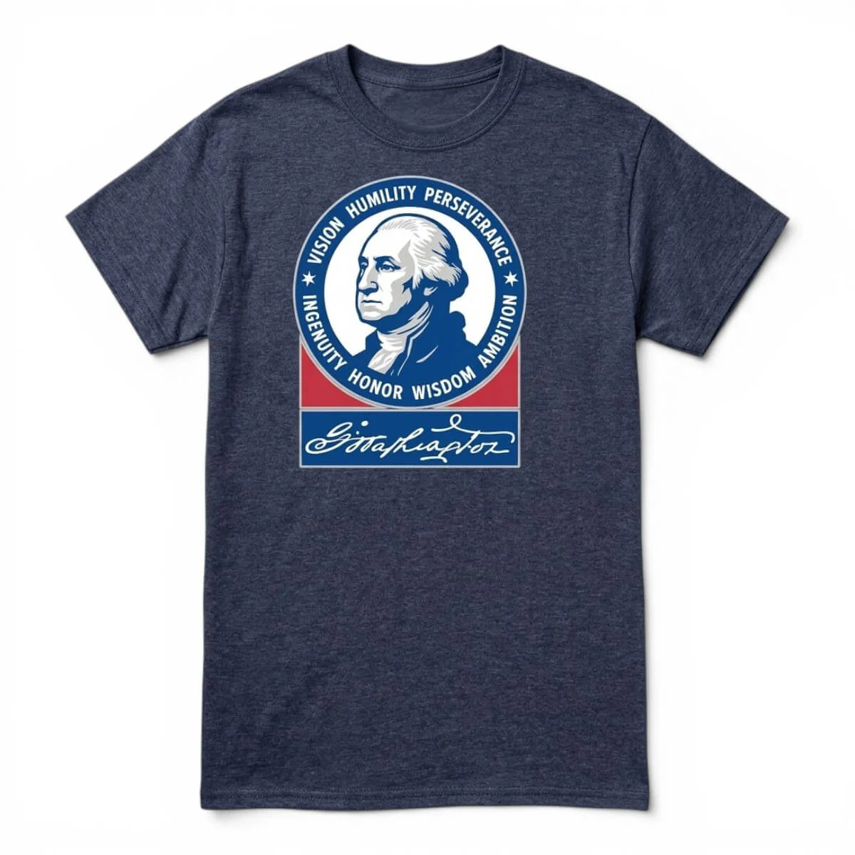 George Washington Seven Attributes T-Shirt - Image 2